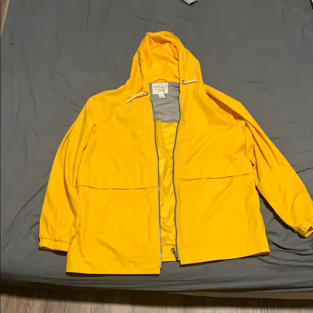 Vintage yellow rain jacket